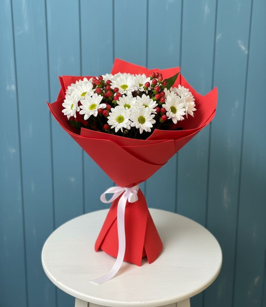 Букет цветов из: Хризантемы в Васильево