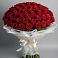 Букет 101 Красная роза Блэк Мэджик в Васильево