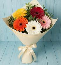 Букет цветов из:  Герберы в Васильево