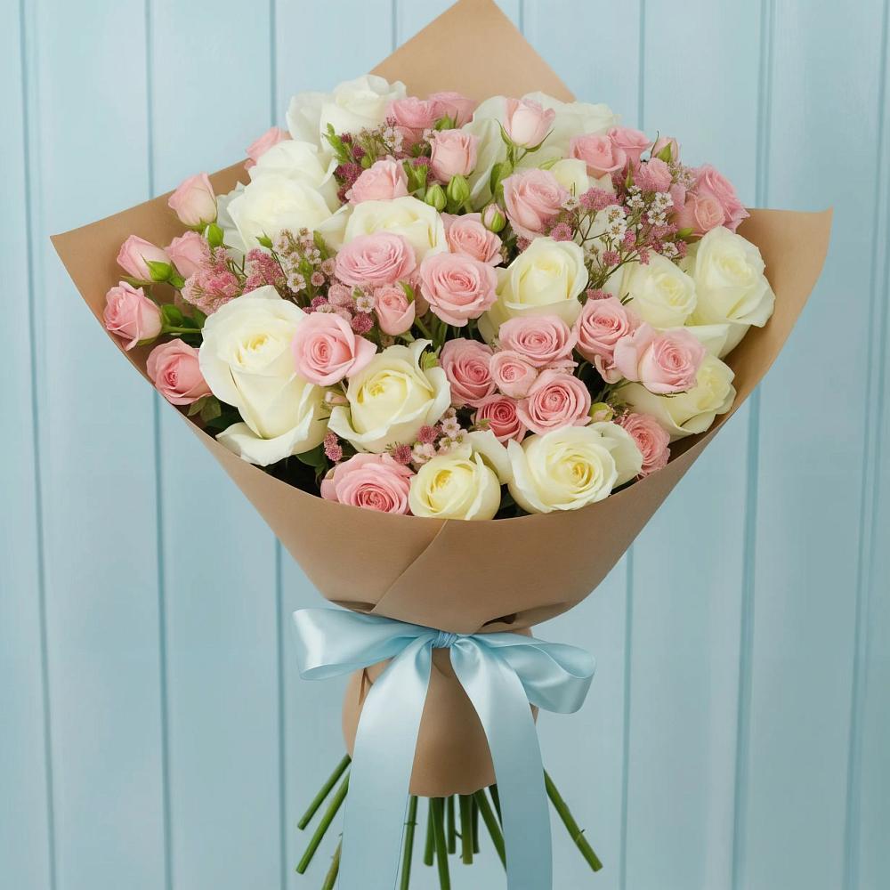 Букет цветов из: Розы в Васильево