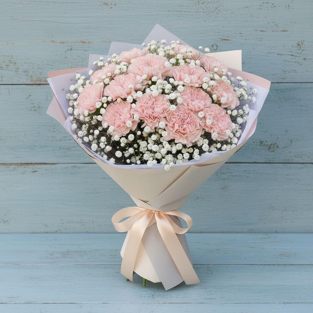 Букет цветов из: Гвоздики в Васильево