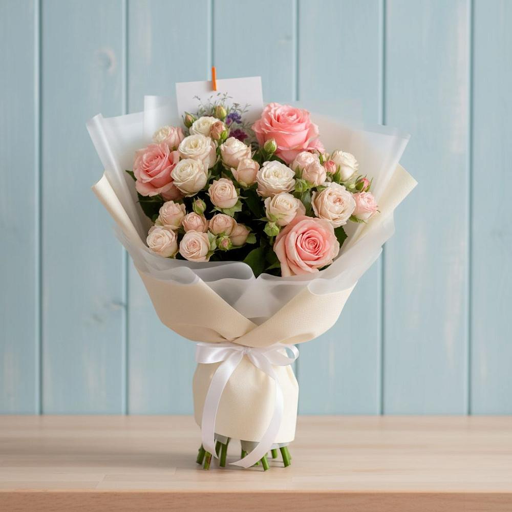 Букет цветов из: Розы в Васильево