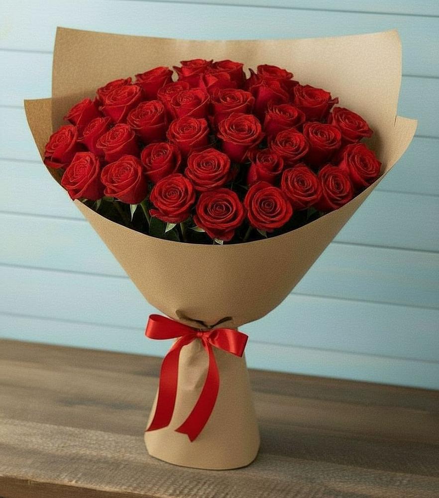 Букет Красные розы Милано в Васильево