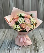 Букет цветов из:  Гвоздики, Розы и Хризантемы #REPLACE_PRED# Васильево