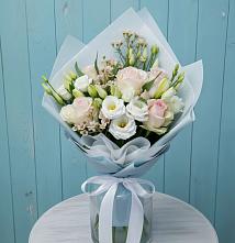 Букет цветов из:  Розы и Лизиантусы в Васильево