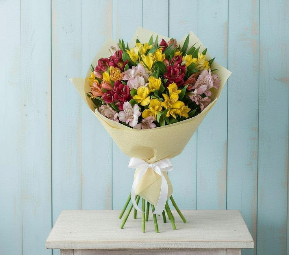 Букет цветов из: Альстромерии в Васильево