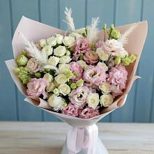 Букет цветов из:  Альстромерии и Розы в Васильево