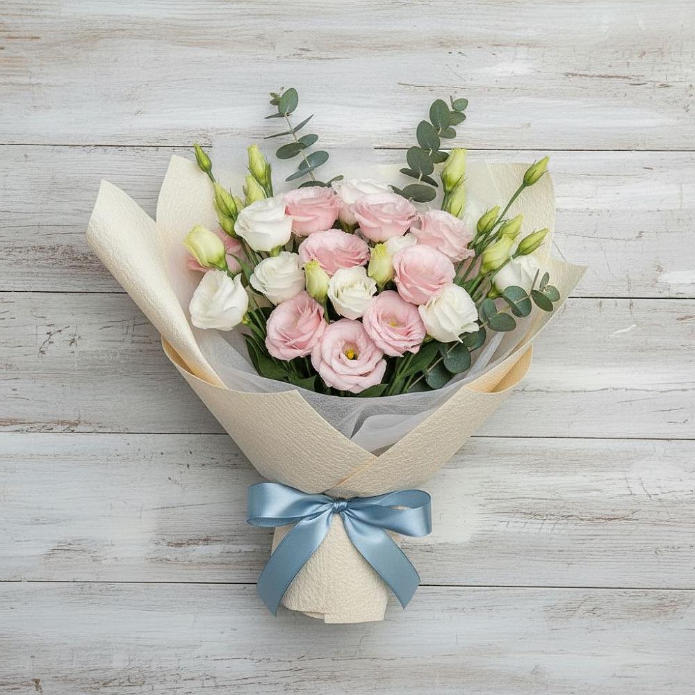 Букет цветов из: Лизиантусы в Васильево